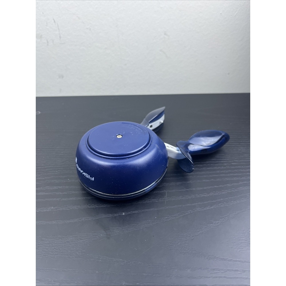 Fiskars 1.5" Square Shape Squeeze Punch Blue Scrapbooking Paper Craft Punch